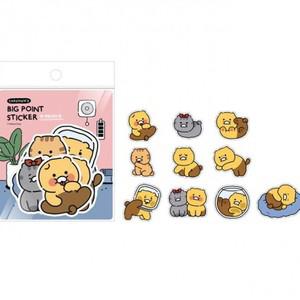 카카오프렌즈 춘식이 오디너리 빅 포인트 리무버블 스티커 세트
