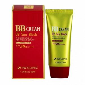 3W클리닉 UV 썬블럭 BB크림 SPF50+ PA+++ 50ml