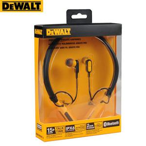 DEWALT 무선 블루투스 이어폰 Jobsite Pro 넥밴드 헤드폰 마이크가 있는 넥밴드 이어폰 소음 감소