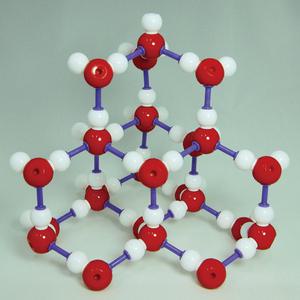 [더원사이언스] 얼음(H2O)결정구조모형 KSIC-4261(조립품)/화학. 분자.원자모형/과학교구