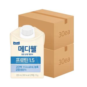 메디웰 엠디웰 프로틴 1.5 200ml 60팩(30팩 2박스) 환자균형식 영양보충 단백질