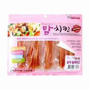 맘쿡 맘치킨 치킨 습식 슬라이스 300g 애견간식