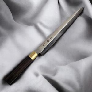 풍천도 금장 팔각흑단목손잡이 야나기바 사시미 회칼 27cm