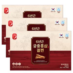 한삼수 6년근 궁중홍삼절편 200g X 3개 영양간식 벌꿀함유 명절 추석 구정 선물