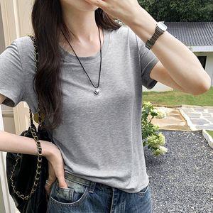 스타일아유 라운드넥 반팔 티셔츠 여성 무지 심플 루즈핏 탑 편안한 기본 데일리 캐주얼 TS2705