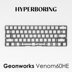 키보드흡음재 Geonworks Venom60HE 키보드 플레이트 FR4 알루미늄 PC 사운드 폼