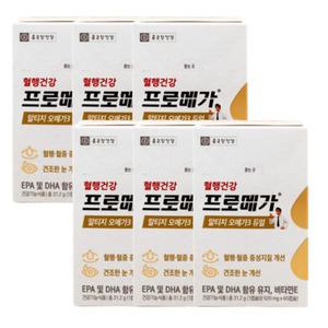 종근당 혈행건강 프로메가 알티지 오메가3 듀얼 520mg x 6박스