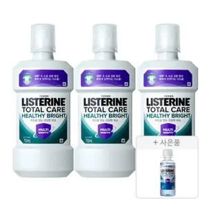 리스테린 헬씨 브라이트 750ml, 3개 + 증정(캐비티케어 마일드, 100ml, 1개)