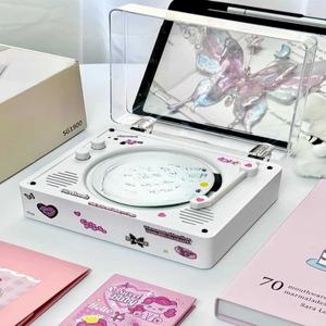 시디 플레이어 하이틴 키치 CDP 턴테이블 LP 씨디 화이트