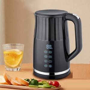 304 스텐 위생 2중단열 1.8L 디스플레이 전기포트 무선주전자 분유 보온기능 티포트 사무실 학교 선물