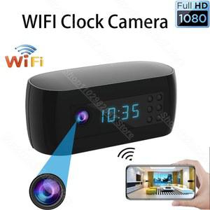 홈캠 CCTV 미니 와이파이 카메라 시계 무선 제어 IR 야간 투시경 캠코더 감시 모니터 비디오 HD 1080P
