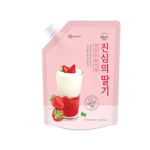 복음자리 진심의 딸기 1kg 카페 음료 베이스 딸기청