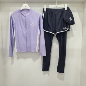 브라캡 집업 긴팔 래쉬가드 수모 포함 긴바지 수영복 세트14470-178-401-61