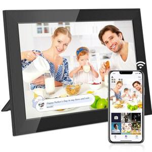 HE Baixu elx 10.1인치 WiFi 디지털 액자, 1280 * 800 HD 터치스크린 스마트 전자 클라우딩 사진 및 동영상 즉시 공유