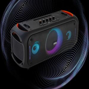 무선 이동식 앰프-스피커 듀얼-마이크 USB 블루투스 AUX FM라디오 장시간-충전식-배터리 버스킹 행사 홈파티-O9