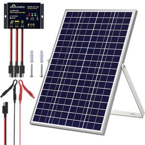 솔퍼크 태양광 패널 키트 30W 24V 지능형 방수 10A PWM 컨트롤러 RV 자동차 보트 해상 트랙터 캠핑용 가정용 실외 배터리 충전기 24볼트