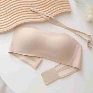 끈없는 숏 볼륨 어니븐 브라자 자세 탈착 브라탑 일체형브라 웨딩브라