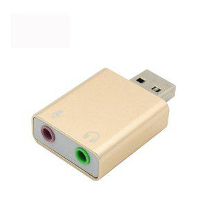 (COMS) USB 사운드카드 7.1채널 Metal Gold (WFGP3Y8)