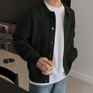 [라일리] Rly 남성 데일리 하찌 니트 카라넥 가디건 자켓