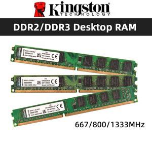 Kingston 메모리 RAM DDR2 2GB 800Mhz 667MHz DDR3 1333MHZ PC2-5300 PC2-6400 PC3-10600 데스크탑 모델