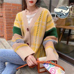 러블리 데일리 패션 여성 예쁜 박시 가디건 (WFGYRG7)