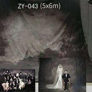 대형 타이다이 모슬린 원단 사진 배경막, 프로 염색 빈티지 배경, 가족 사진 스튜디오 웨딩 맞춤 제작, 5x6m