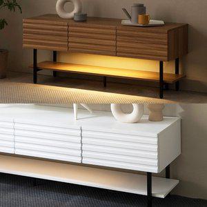 [파로마] 하비 템바보드 LED 거실장 1200
