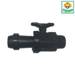 숫나사 분수밸브(6 - 7cm 용) 20mm 25mm 30mm 분수호스 저설 관수 중형새들 연결 관수자재