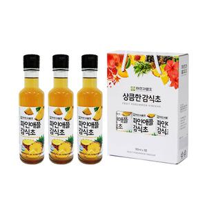 자연과발효 파인애플감식초 180ml 3병 1세트