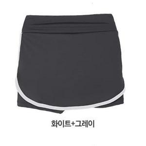 [오노마] ONM 여성 요가웨어 레쉬가드 3부 치마레깅스 화이트그레이 (S8824521)
