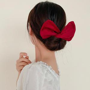포니테일 머리 리본 머리끈 헤어끈