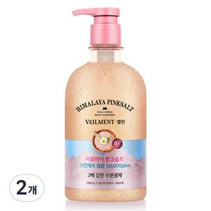 벨먼 스킨워시 스파 수분광채 스크럽 바디 클렌저 히말라야 핑크솔트 580ml 2개