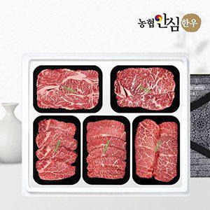 [농협안심한우][농협안심한우] 1등급 한우 선물세트 구이1호 2kg (등/채/안/특/살)