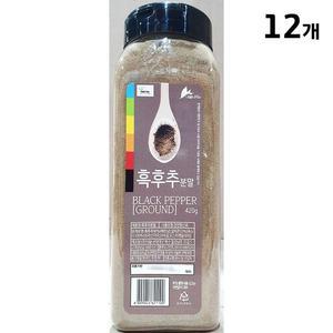 [XBJ7H38L_47]흑후추분말 이슬나라 420g X12 순후추 가루