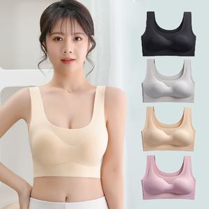 런닝끈 심리스 브라 볼륨업 노와이어 노라인 무봉제 스포츠브라 빅사이즈 브라렛 누디 언더웨어 개별포장 
