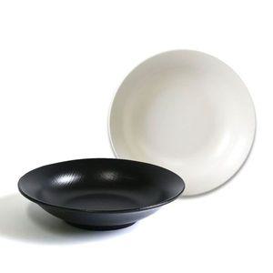 [기타]멜라민 JVYLEKRJ 짜장면 그릇 면그릇 덮밥그릇 24.8cm 8호 크림