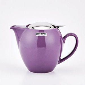 [기타]제로재팬 QPGGXVUF 도자기 라운드 티포트 350ml 히아신스 티팟
