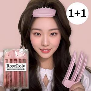 로즈롤리 헤어 볼륨 집게 뿌리 구르프 세트, 핑크 3핀+6핀, 1세트 one option
