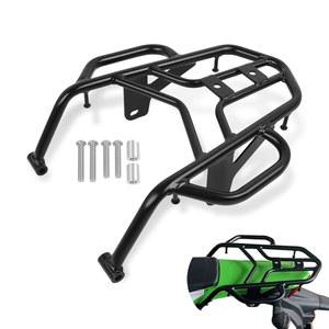 가와사키 KLX230 KLX 230 2020-2022 블랙 스틸 모터사이클 러기지 선반 브래킷(핸드 그립 레일 바 포함)을 위한 CHIFUN 랙 리어 카고 교체