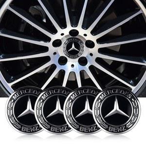 휠캡 자동차 스타일링 휠 허브 캡 스티커 메르세데스 벤츠 Amg W205 W211 W204 W212 W213 W203 W176 W221 용 수리 액세서리 56mm