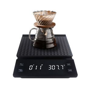 전자저울 6002 새로운 LED 디스플레이 3kg 1g 가정용 핸드 드립 스케일 전자 주방 측정 도구 디지털 타이머 커피