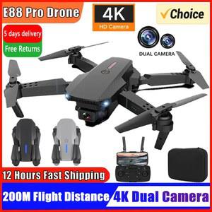 광각 E88PRO FPV 판매 헬리콥터 HD 카메라 RC 와이파이 앞치마 드론 듀얼 높이 유지 1080P 접이식 전문가용