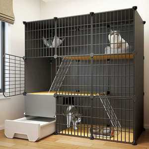 고양이 케이지 대형 호텔장 격리 합사사육 럭셔리 2단 75x39x73기본모델