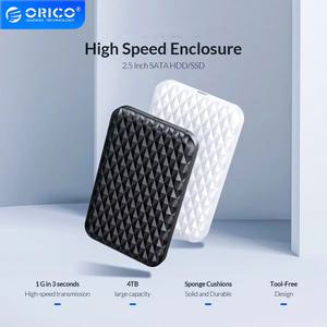 ORICO 2.5인치 HDD 케이스 5Gbps 외장형 하드 드라이브 SATA to USB 3.0 인클로저 박스2.5 SSD 지원 UAS