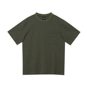 갤러리아 [캉골] 원 포켓 스트라이프 티셔츠 2782 카키 (KRECST27820)