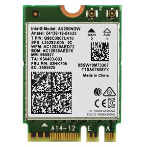 ASRock DeskMini X600 X300 A300 전용 AX200NGW 무선랜카드 Wi-Fi 6 (802.11ax) 블루투스 5.2 지원