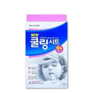 [신신제약] 쿨링시트 6매X1개 아기 열날때 해열 냉각패치/SH