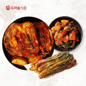 도미솔 김치 3종 10kg (포기6kg+총각2kg+갓2kg)