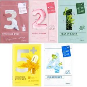 선택 있는 2종류1종류 4장들이 2 넘버즈 인 팩 시트 마스크 1번 2번 3번 4번 5번 넘버즈인 Numbuzin