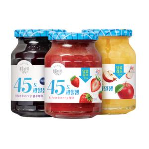 복음자리 45도 과일잼 딸기+사과+블루베리 3종 세트